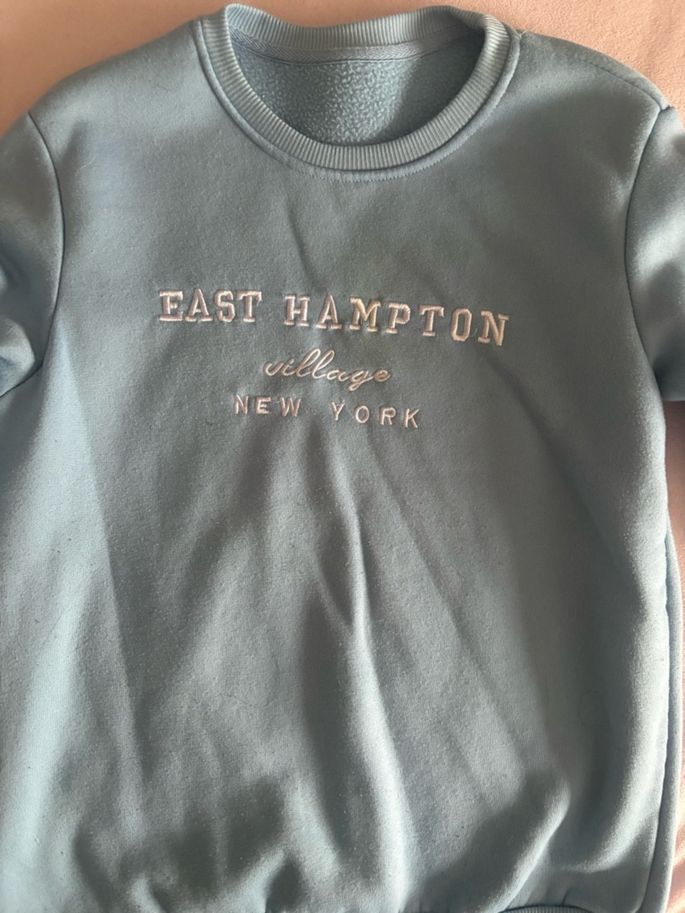 East Hampton Village New York Pullover Sweatshirt - Dusty Sage